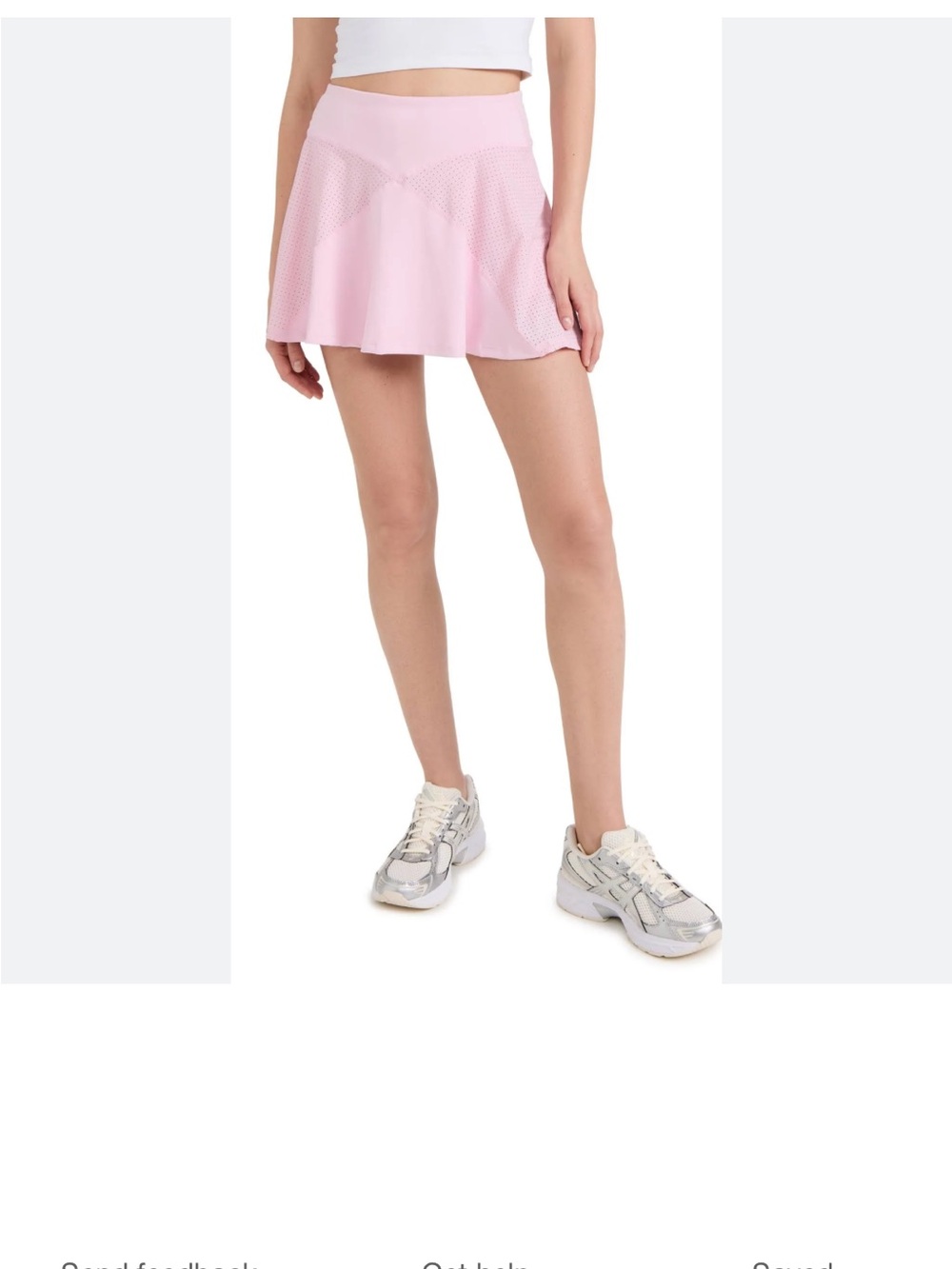 Alala Pale Pink Athletic Tennis Skirt